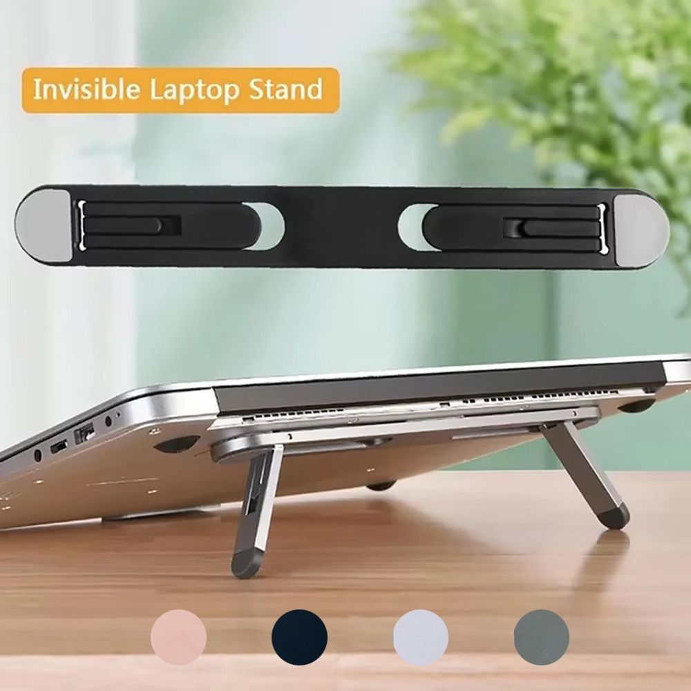 Cooling Stand Tablet - ขาตั้งแล็ปท็อปแบบพับได้ ปรับระดับได้ ใช้งานได้หลากหลาย พร้อมแผ่นรองระบายความร้อนตามหลักสรีรศาสตร์ เหมาะสำหรับใช้งานที่บ้านและที่ทำงาน