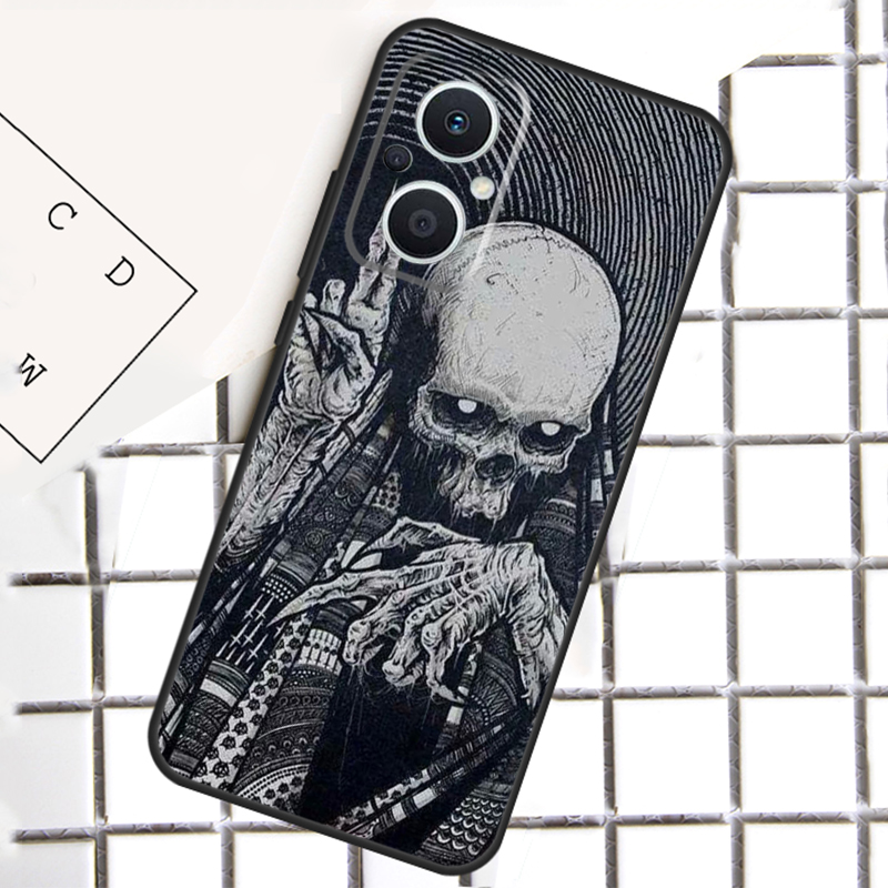 เคสลายหัวกะโหลกสไตล์โกธิค สำหร - Oppo Reno 12 บทวิจารณ์และราคา
