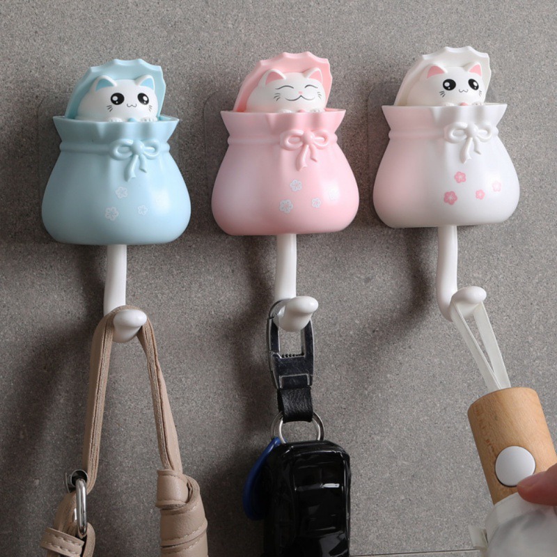 ครัวเรือนการ์ตูนแมวตะขอตกแต่ง  - Tablet Cute Accessories บทวิจารณ์และราคา