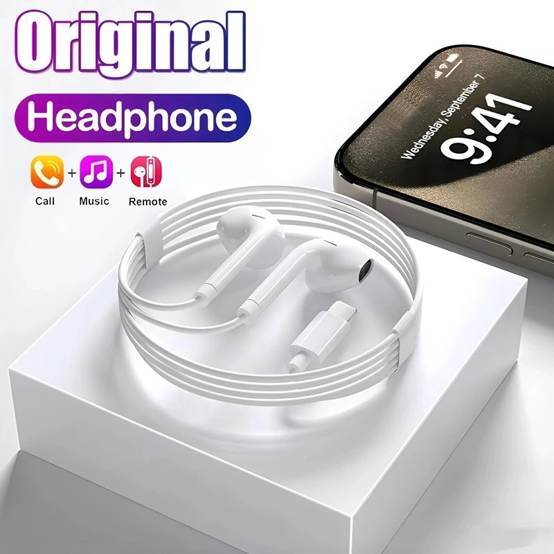 หูฟังแท้สำหรับ Apple iPhone 15 - Wired Earphone Lightning บทวิจารณ์และราคา