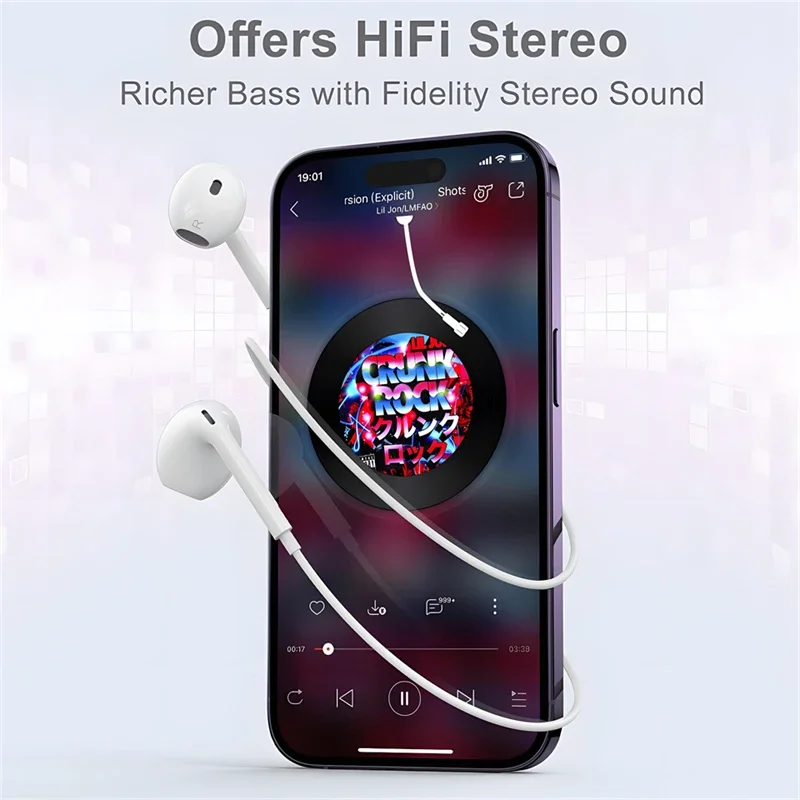 หูฟังแท้สำหรับ Apple iPhone 15 - Wired Earphone Lightning บทวิจารณ์และราคา